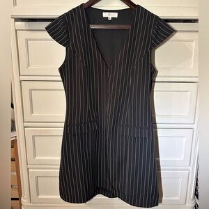 Black Striped Mini Dress
